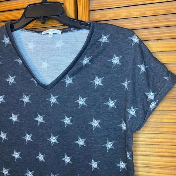 T-Shirt Dress, Star Pattern - Picture 3 of 4